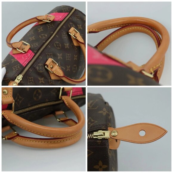 LOUIS VUITTON Monogram V Line Speedy 30 Hand Bag M41533 LV Auth 105968A - Picture 16 of 16